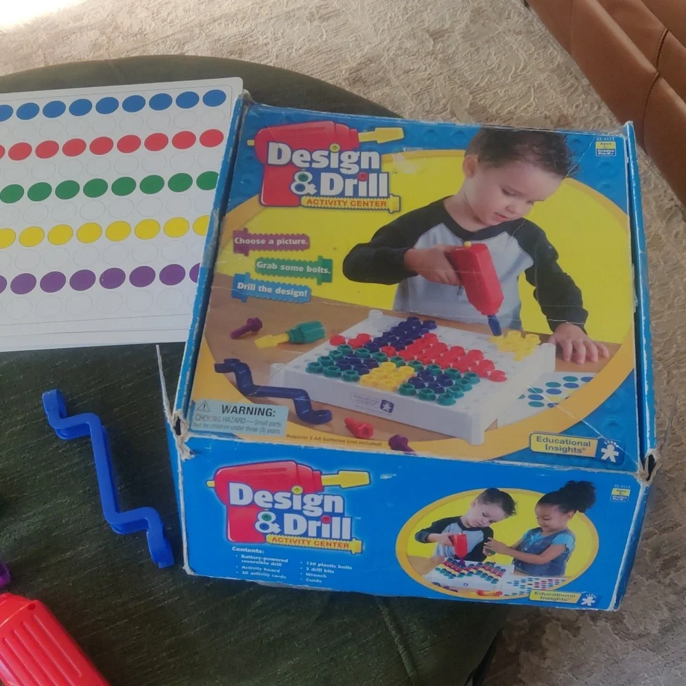 Educational Insignt Design & Drill Activity Center Multicolor Development Y2K
